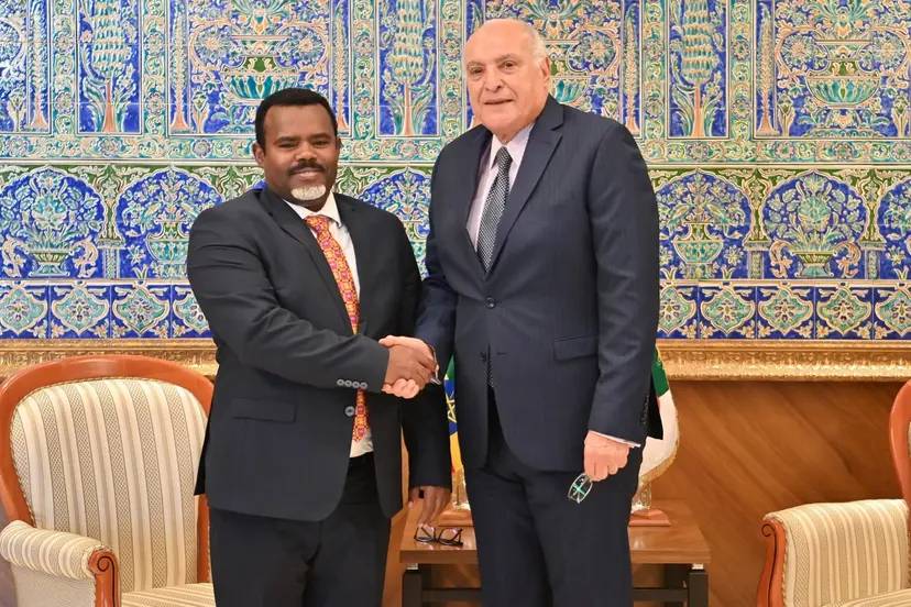 Mr. Attaf Receives the Ambassador of the Federal Republic of Ethiopia