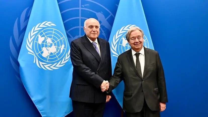 O Sr. Attaf está reunido com o Secretário-Geral da ONU, António Guterres, em Nova Iorque.