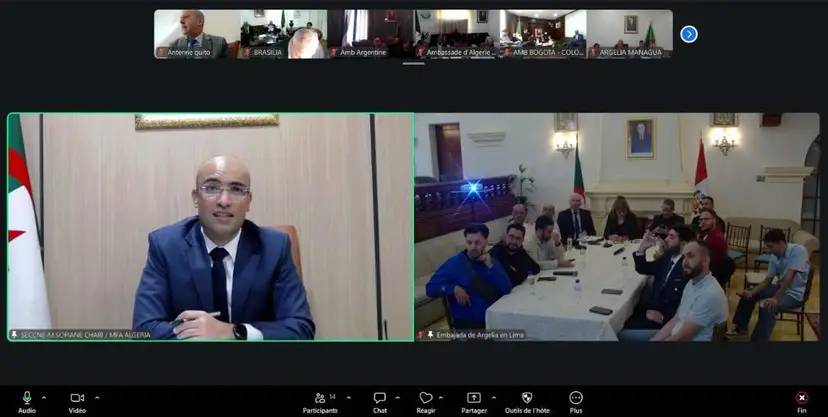 Mr. Chaib Holds a Videoconference Meeting with Members of the Algerian Community in Central and South America Mr. Chaib Holds a Videoconference Meeting with Members of the Algerian Community in Central and South America