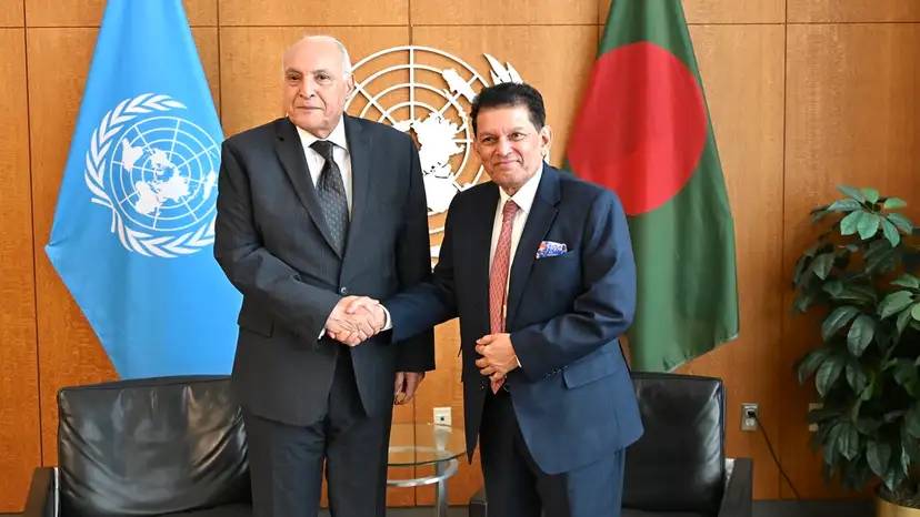 Sr. Attaf realiza reuniões com o Presidente da Assembleia Geral da ONU